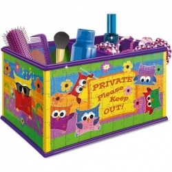 3D Puzzle Funky Owls Storage Box 216pcs. - RAVENSBURGER dėlionė