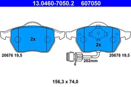 ATE 13.0460-7050.2 Brake pad set
