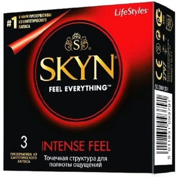SKYN Intense Feel 3vnt. dėžutė