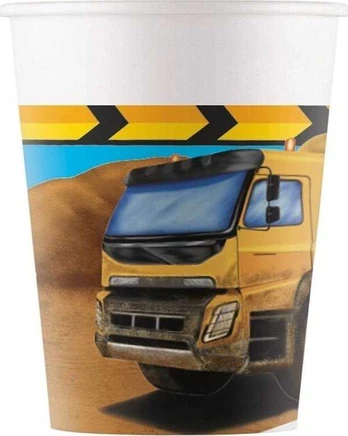 GoDan Kubeczki papierowe Construction 200ml 8szt