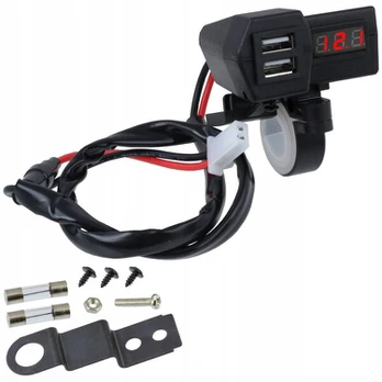 USB lizdas su voltmetru ME Premium, 1 vnt.