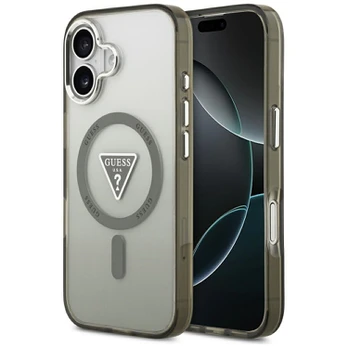 Dėklas Guess IML Gradient Triangle Logo MagSafe do iPhone 17 khaki