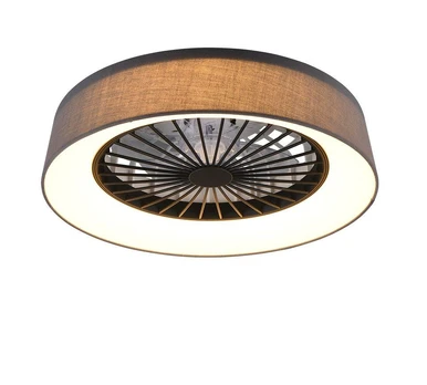 Farsund LED ceiling fan grey ventilators