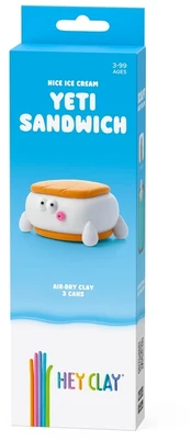 HEY CLAY modelino 3 dalys: Yeti sumuštinis