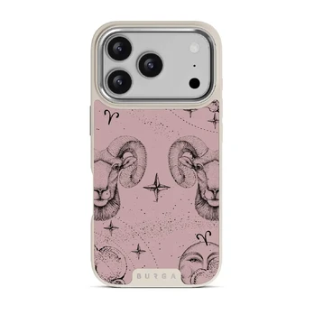 Aries - iPhone 17 Pro Case, Elite Light (MagSafe) / Silver / Pink