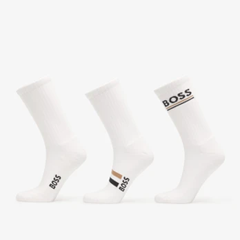 Hugo Boss 3-Pack Qs Rib Iconic Vb White - Dydis 39-42 (50568283-100 Kojinės)