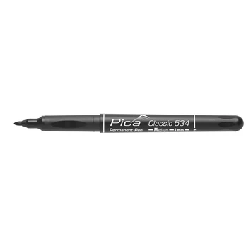 Henning Srensen Pica pen classic 534 - Marker sort 1,0mm medium, vandfast samt gnidningsfast