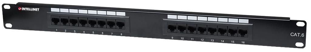 Intellinet 519526 Patch panel UTP Cat6 1U 16 prievadų