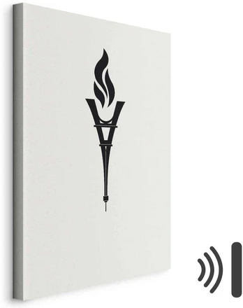 Artgeist Paveikslas - Torch Shaped Like an Inverted Eiffel Tower