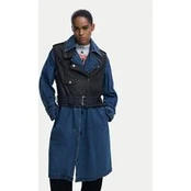 Desigual Demisezoninis paltas Denimbike 25WWEW52 Mėlyna Regular Fit
