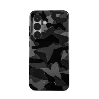 Night Black Camouflage - Samsung Galaxy S25 Plus Case, Tough (Magnetic) / N/A