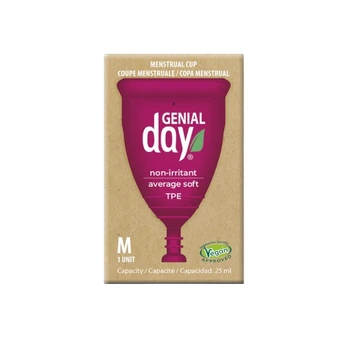 Gentle Day Genial Menstrual Cup Menstruacinė taurelė iš medicininio TPE Medium