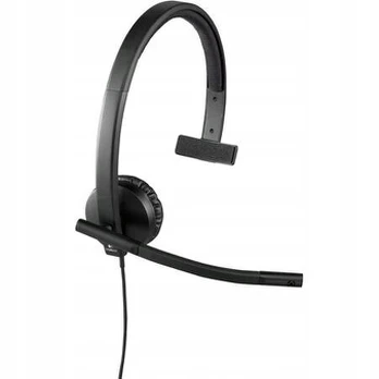 USB monofoninės laidinės ausinės Logitech UC H570e
