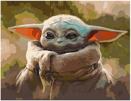 Piešimo rinkinys Yoda, 40x50