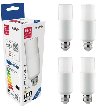 LED lemputė Avide 13.5W T45 E27 6400K 4vnt