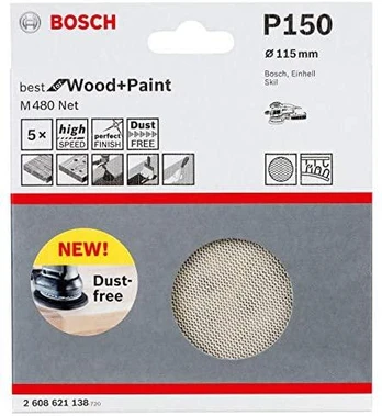 Bosch Šlifavimo tinklelis M 480 115mm, G240, 5 vnt.