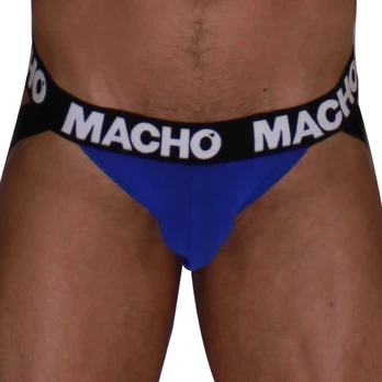 MACHO MX28AZ Blue Jock Grille M - Anatomical Lycra Support System