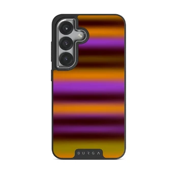 Spiced Plum - Samsung Galaxy S25 Case, Elite Dark (Magnetic) / Silver