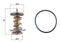 termostatas, aušinimo skystis MAHLE TX 264 82D kaina