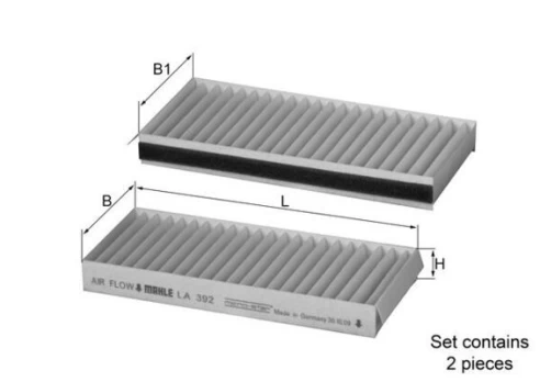Filtras, salono oras KNECHT LA 392/S