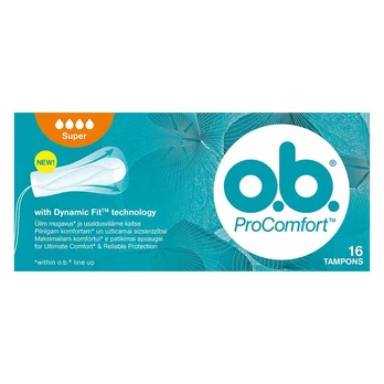 Tamponai O.B. PRO COMFORT SUPER, 16 vnt.