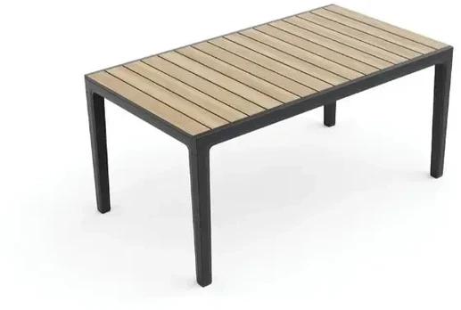 Keter Garden table Deco Corale 160 teak tone/pilka