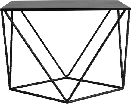 CUSTOMFORM Konsolė, MEMO SOLID WOOD 100, 300x1000x750 cm, Juoda