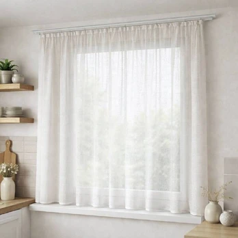 Dirbtinis linas, trumpas 300x190, baltas
