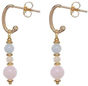 Alisia Gold-plated earrings with morganite beads AL3770.01.000