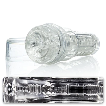 Fleshlight GO Torque Ice rankinis masturbatorius, skaidrus
