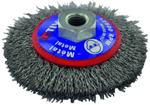 Tivoly Steel wire brush for angle grinder, 100mm, Ø0.35mm, M14
