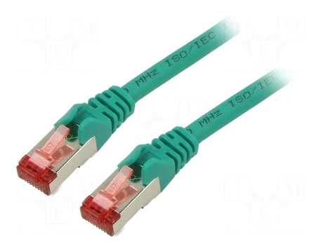 Patch cord | S/FTP | Cat: 6 | RJ45 plug,both sides | stranded | Cu | 1m