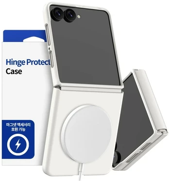 Dėklas Araree Aero Flex M MagSafe Qi2 do Samsung Galaxy Z Flip8 kreminė