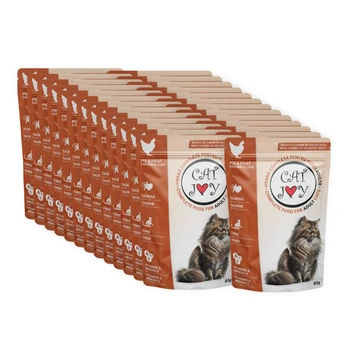 Cat Joy katėms su vištiena ir kepenėlėmis, 24x85g
