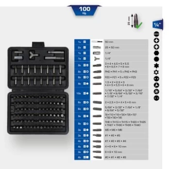 Atsuktuvo galvučių rinkinys (BIT) KS TOOLS BT053100