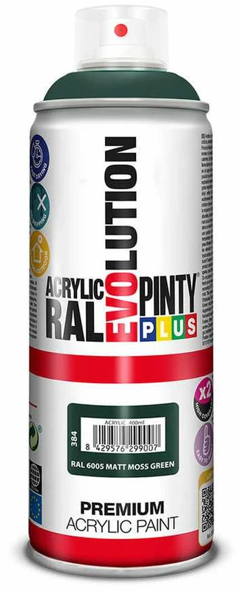 Purškiami dažai Pintyplus Evolution RAL 6005 Moss Žalias 400 ml Parafinas