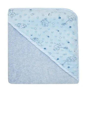 Bathing cover - 650 - TERRY - MINKY - size 80x80 - BLUE