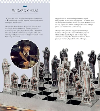 Harry Potter: The Pop-Up Wizard šachmatų rinkinys Insight Editions