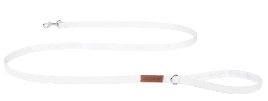 Pavadėlis Amiplay Lincoln, baltas, 1.4m x 1.5cm