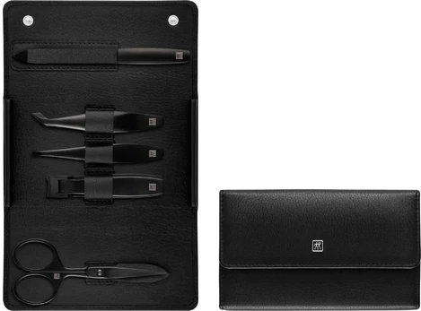Zwilling Manikre-Set Leder 5tlg. juodas