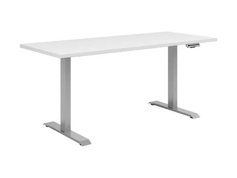 Rašomasis stalas Connect, 155x73 cm, pilkas/baltas