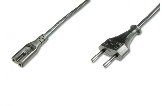 Mercodan Netkabel 1,8m Europastik, transistorradio C7, sort,