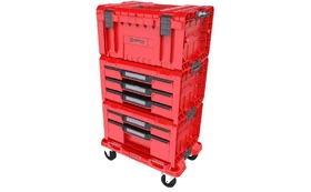 QBRICK SYSTEM PRO DRAWER WORKSHOP SET 4 RED ULTRA HD CUSTOM kaina