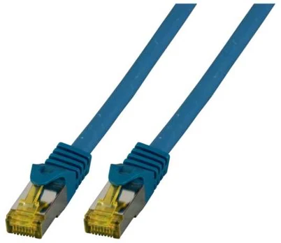 EFB RJ45 Patchkabel S/FTP,Cat.6A,LSZH,Cat.7 Rohk.,25m,blau