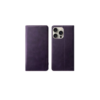 Dėklas HDD Magnetic Wallet Case Apple iPhone 12/12 Pro violetinis