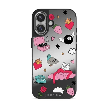 Side Quest - iPhone 16 Case, Elite Mirror Dark (MagSafe) / Silver