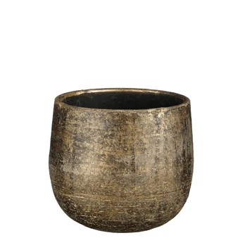 Vazonas Mica Marcus 1155655, keramika, Ø 18 cm, bronzos