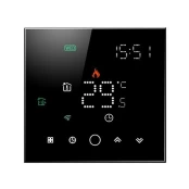 TUYA Programuojamas termostatas WiFi, juodas kaina