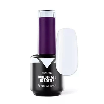 PERFECT NAILS HEMA FREE Statybinis gelis buteliuke LATTE WHITE, 8ml