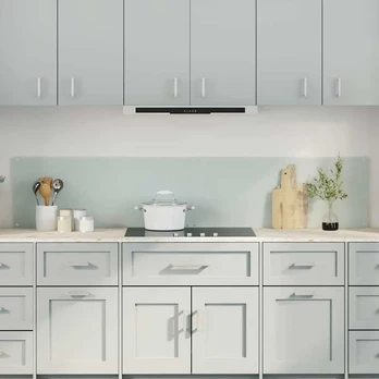 Virtuvės užpakalinė plokštė 2 pcs Balta 100 x 40 cm